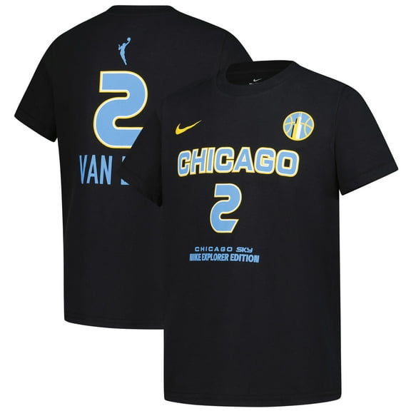 Youth Nike Hailey Van Lith Black Chicago Sky Explorer Edition Name & Number T-Shirt