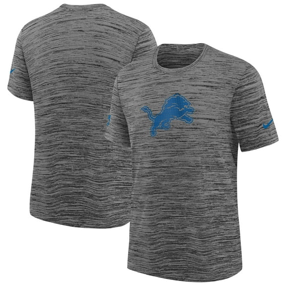 Youth Nike Heather Gray Detroit Lions Sideline Velocity Performance T-Shirt
