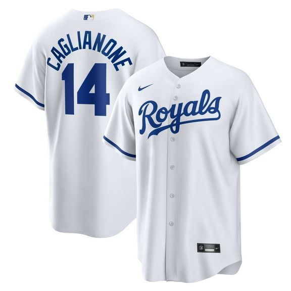 Youth Nike Jac Caglianone White Kansas City Royals Home Replica Jersey