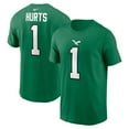 thumbnail image 1 of Men's Nike Jalen Hurts Kelly Green Philadelphia Eagles Alternate Player Name & Number T-Shirt, 1 of 3