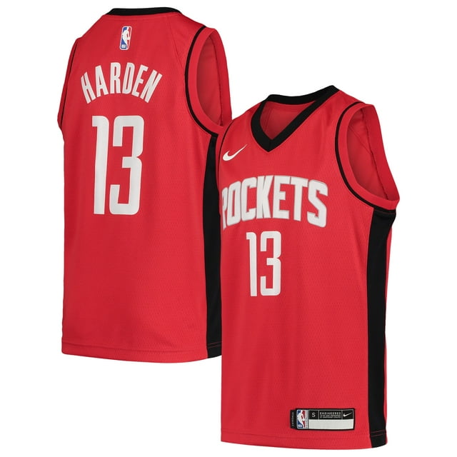 Youth Nike James Harden Red Houston Rockets Team Swingman Jersey - Icon Edition