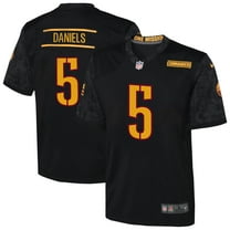 Youth Nike Jayden Daniels Black Washington Commanders Alternate Game Jersey