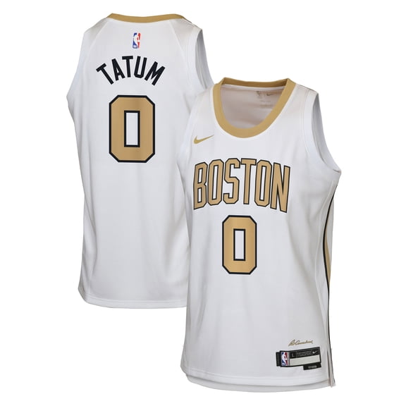 Youth Nike Jayson Tatum White Boston Celtics 2025/26 City Edition Swingman Jersey
