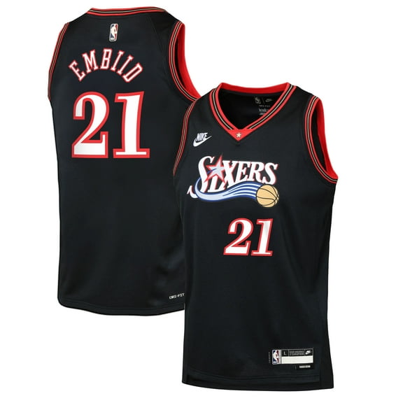 Youth Nike Joel Embiid Black Philadelphia 76ers Swingman Jersey - Classic Edition