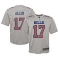 thumbnail image 1 of Youth Nike Josh Allen Gray Buffalo Bills Atmosphere Game Jersey, 1 of 3