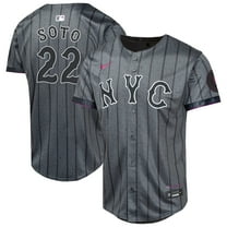 Youth Nike Juan Soto Gray New York Mets City Connect Limited Jersey