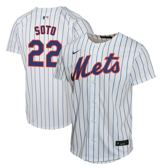 Youth Nike Juan Soto White New York Mets Home Game Player Jersey
