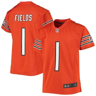 Justin Fields Chicago Bears Nike Orange Alternate Game Jersey