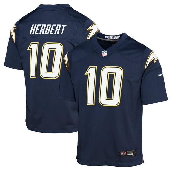 Youth Nike Justin Herbert Navy Los Angeles Chargers Alternate Super Chargers Game Player Jersey