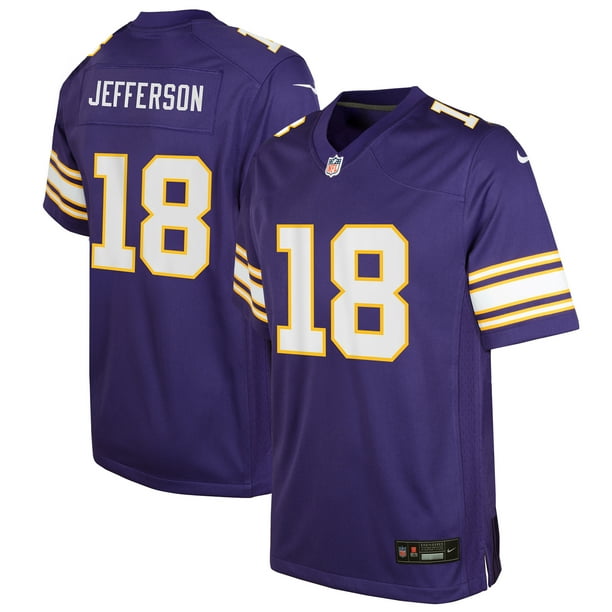 Youth Nike Justin Jefferson Purple Minnesota Vikings Game Jersey