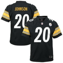 Youth Nike Kaleb Johnson Black Pittsburgh Steelers Team Game Jersey
