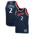 thumbnail image 1 of Youth Nike Kawhi Leonard Royal LA Clippers Swingman Jersey - Icon Edition, 1 of 3
