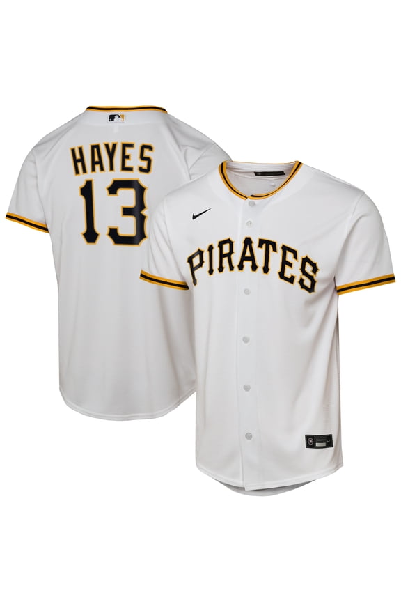Youth Nike Ke'Bryan Hayes White Pittsburgh Pirates Home Replica Player Jersey