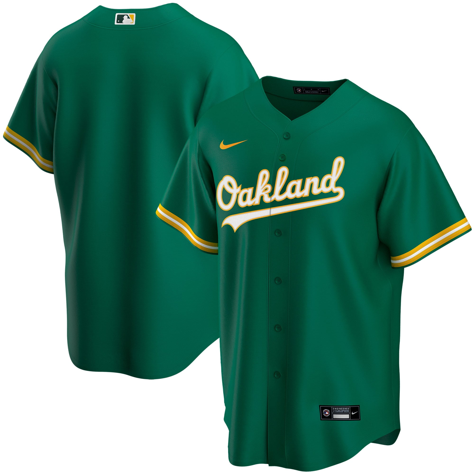 Oakland Athletics Ramon Laureano Kelly Green Road Cooperstown Collection Player Jersey