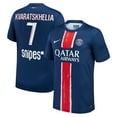 thumbnail image 1 of Youth Nike Khvicha Kvaratskhelia Navy Paris Saint-Germain 2024/25 Home Replica Player Jersey, 1 of 3