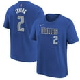 thumbnail image 1 of Youth Nike Kyrie Irving Blue Dallas Mavericks Icon Name & Number T-Shirt, 1 of 3