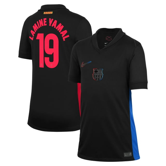Youth Nike Lamine Yamal Black Barcelona 2024/25 Away Replica Player