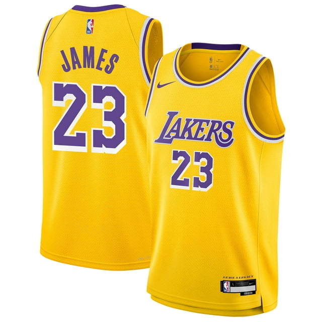 Youth Nike LeBron James Gold Los Angeles Lakers Swingman Jersey - Icon ...
