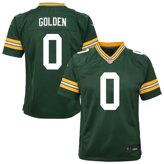 Youth Nike Matthew Golden Green Green Bay Packers Team Game Jersey
