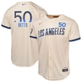 thumbnail image 1 of Youth Nike Mookie Betts Cream Los Angeles Dodgers 2024 City Connect Limited Player Jersey, 1 of 3