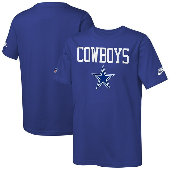 Youth Nike  Navy Dallas Cowboys Sideline T-Shirt
