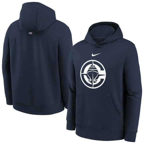 Youth Nike Navy LA Clippers 2025/26 Club Fleece Hoodie