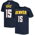 thumbnail image 1 of Youth Nike Nikola Jokic Navy Denver Nuggets Logo Name & Number Performance T-Shirt, 1 of 3