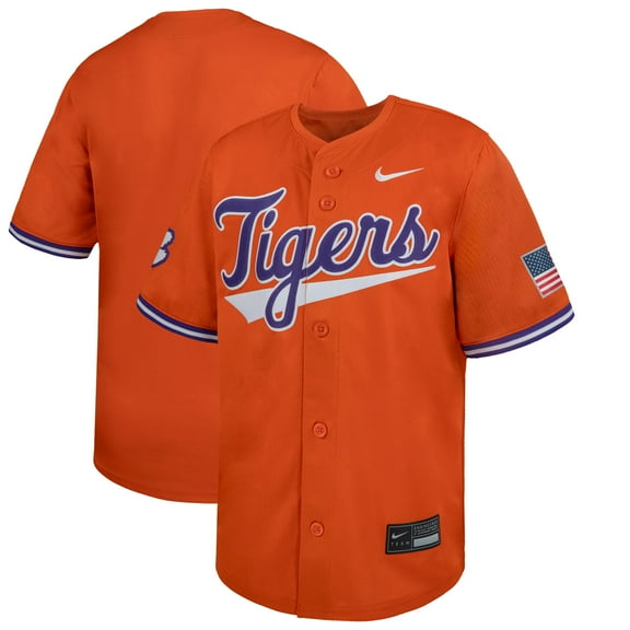 Youth Nike Orange Clemson Tigers Limited Baseball Jersey