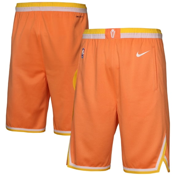 Youth Nike Orange Cleveland Cavaliers 2025/26 City Edition Swingman Performance Shorts