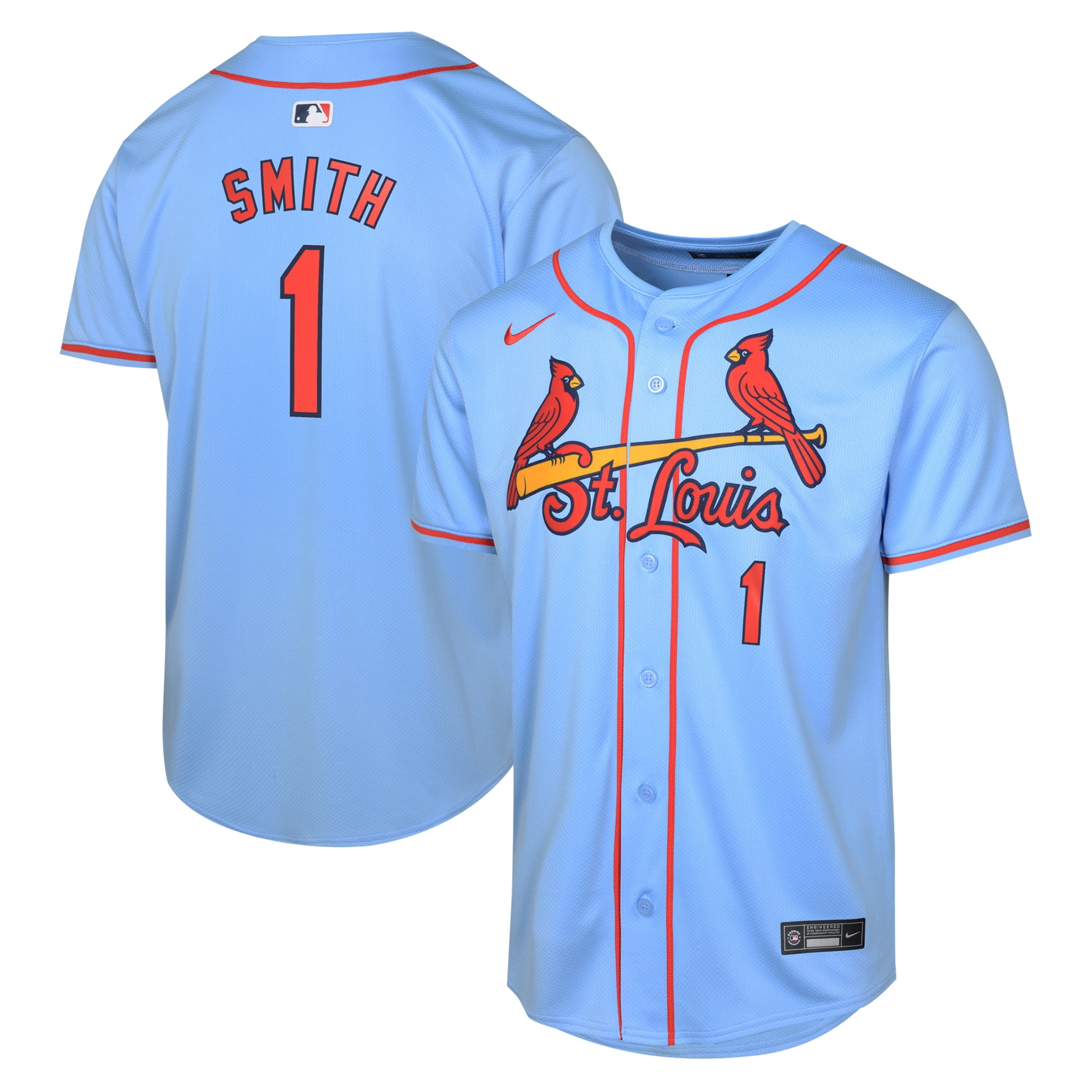 Youth Nike Ozzie Smith Light Blue St. Louis Cardinals Alternate Cooperstown Collection Limited Jersey Walmart