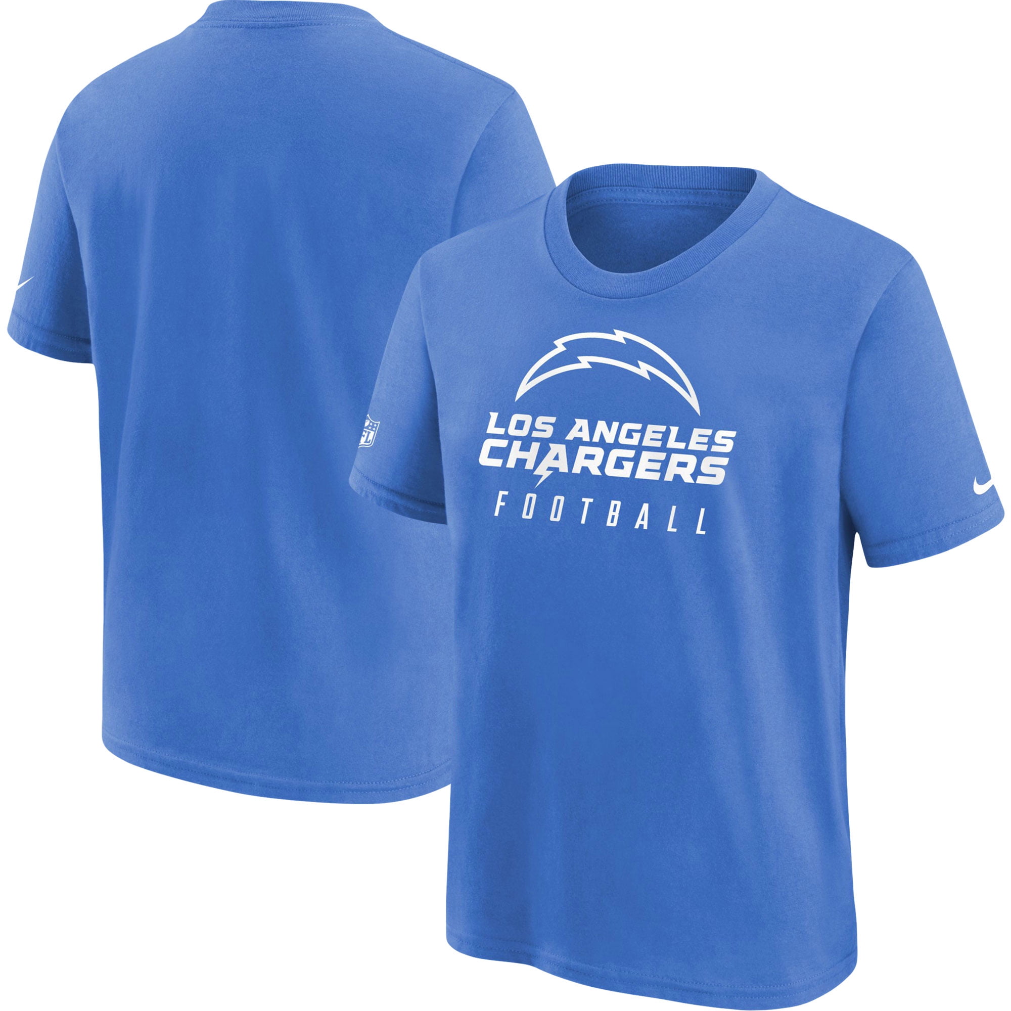 Youth Nike Powder Blue Los Angeles Chargers Sideline Legend Performance ...