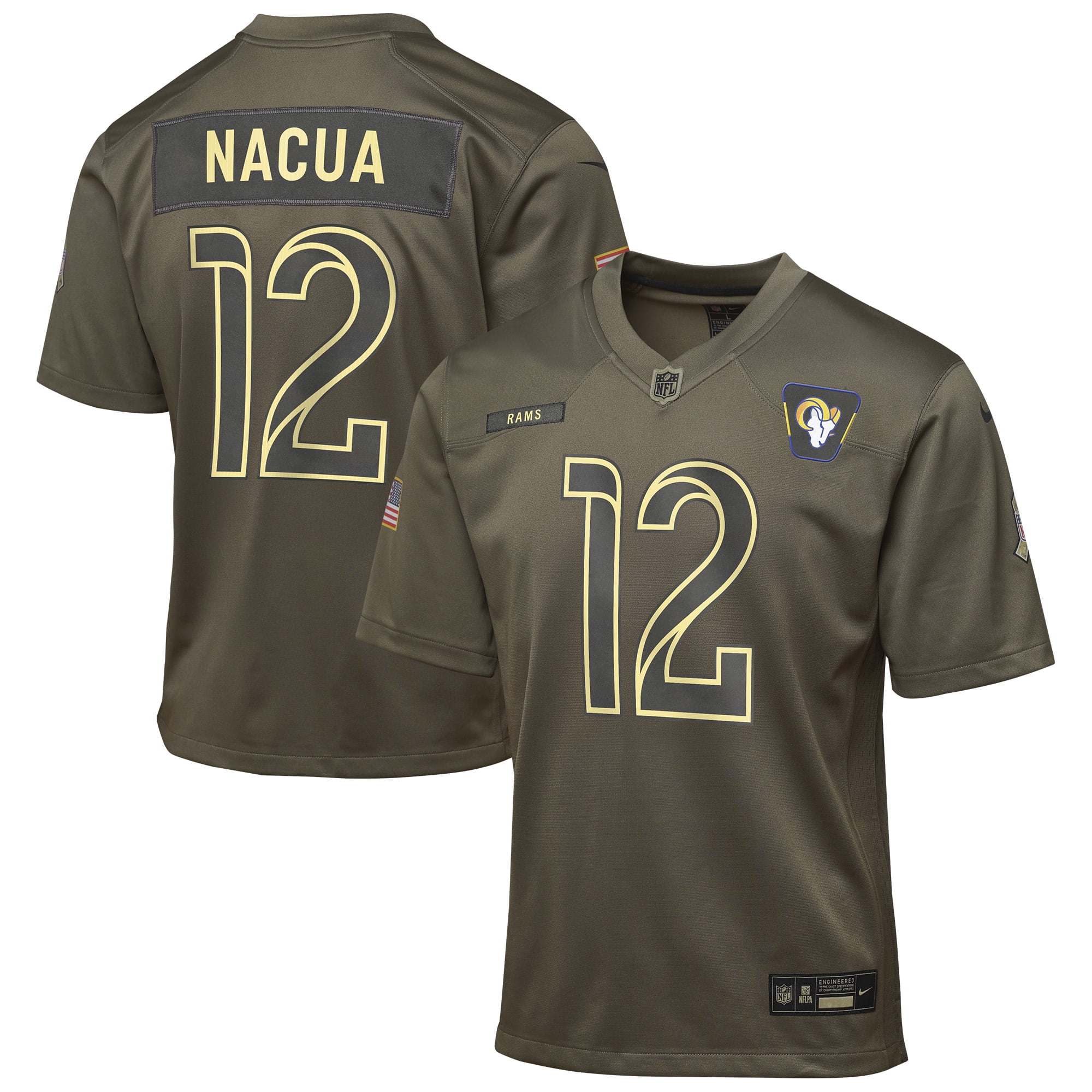 Youth Nike Puka Nacua Olive Los Angeles Rams 2025 Salute to