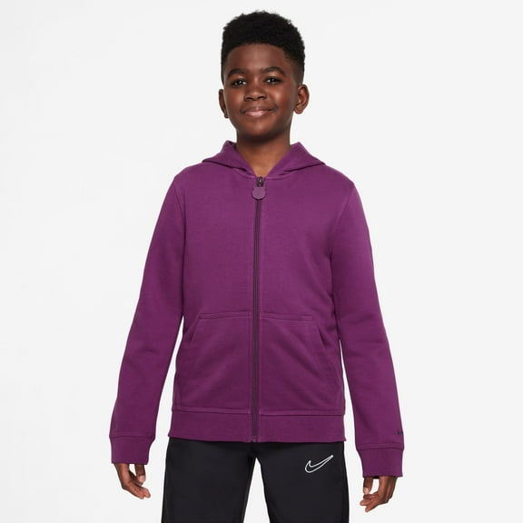 Youth Nike Purple Barcelona 2025/26 Club Full-Zip Hoodie