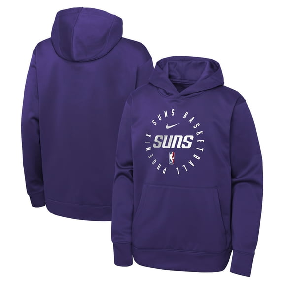 Youth Nike Purple Phoenix Suns Performance Practice Spotlight Pullover Hoodie