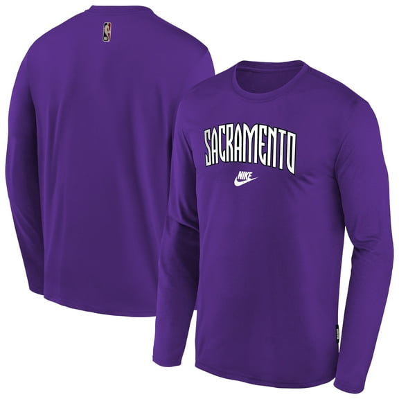 Youth Nike Purple Sacramento Kings Hardwood Classics Long Sleeve T-Shirt