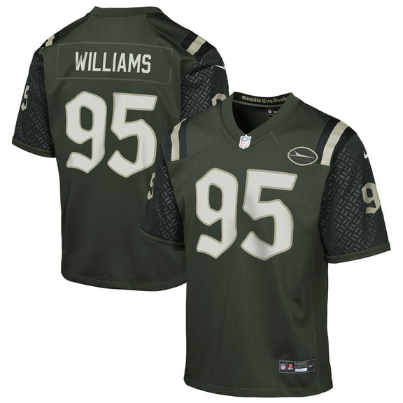 Youth Nike Quinnen Williams Gotham Green New York Jets 2025 Rivalries Collection Game Jersey