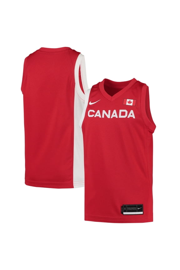 Youth Nike Red Canada Basketball 2020 Summer Olympics Replica Team Jersey