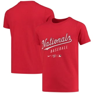 Washington Nationals Youth Distressed Logo T-Shirt - Navy Blue