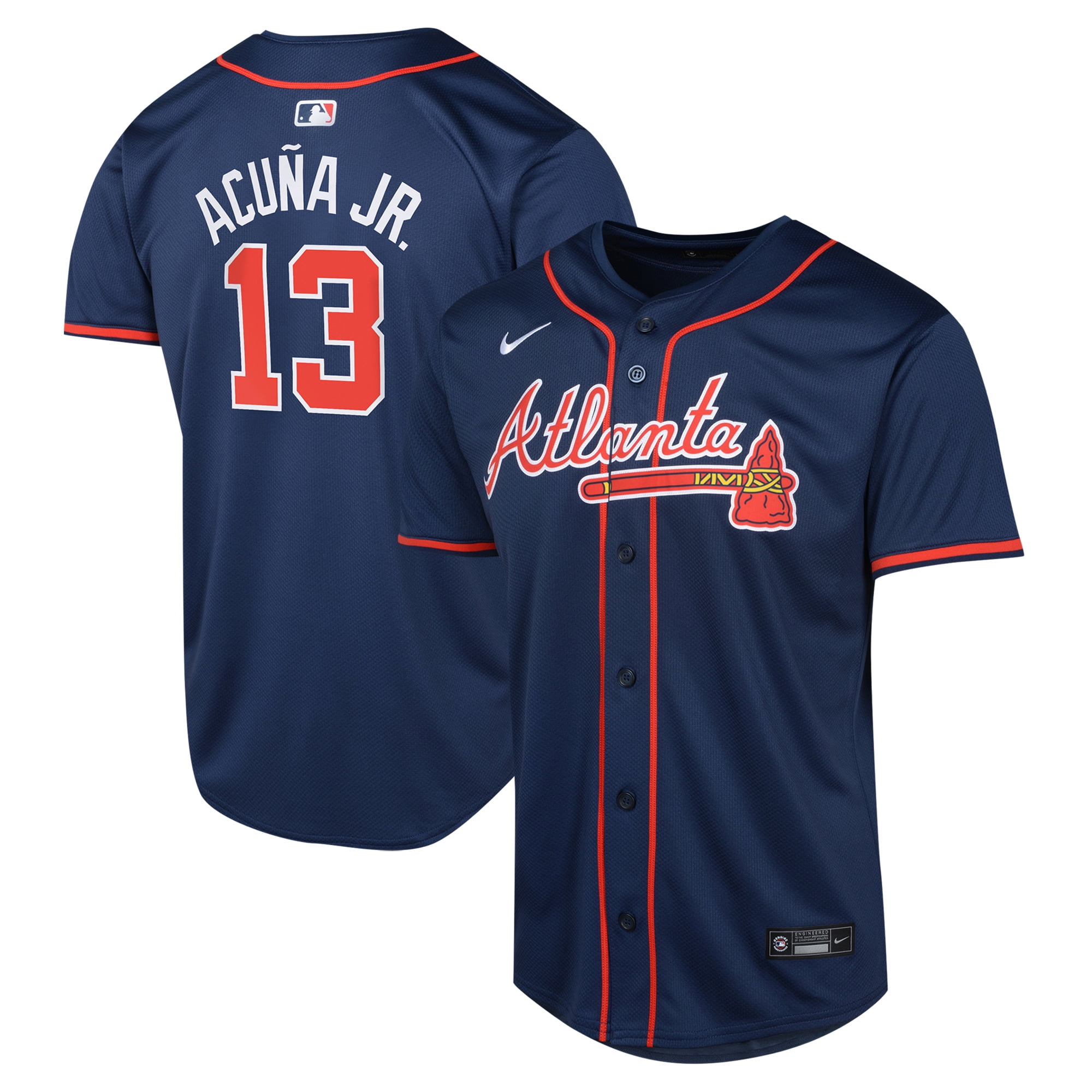 大人気新品 Short-Sleeve Boys Braves Atlanta Player Tee Cotton Jersey ウェア