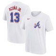 thumbnail image 1 of Youth Nike Ronald Acu-a Jr. White Atlanta Braves Fuse City Connect Name & Number T-Shirt, 1 of 3