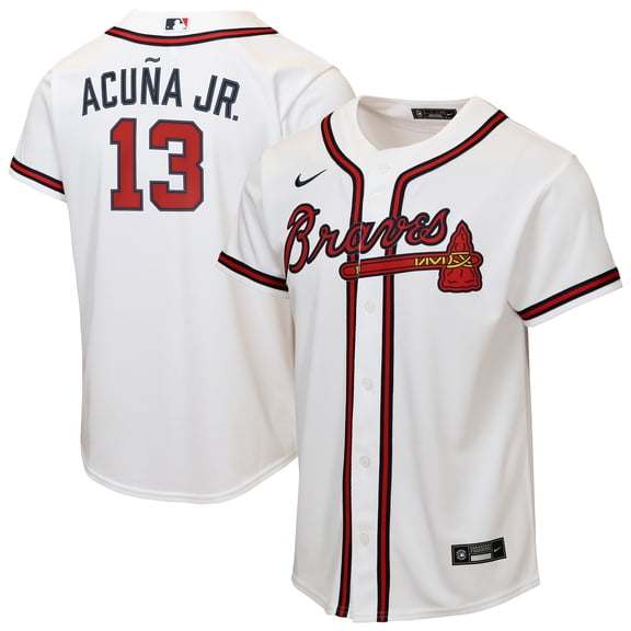 Youth Nike Ronald Acu-a Jr. White Atlanta Braves Home Replica Player Jersey