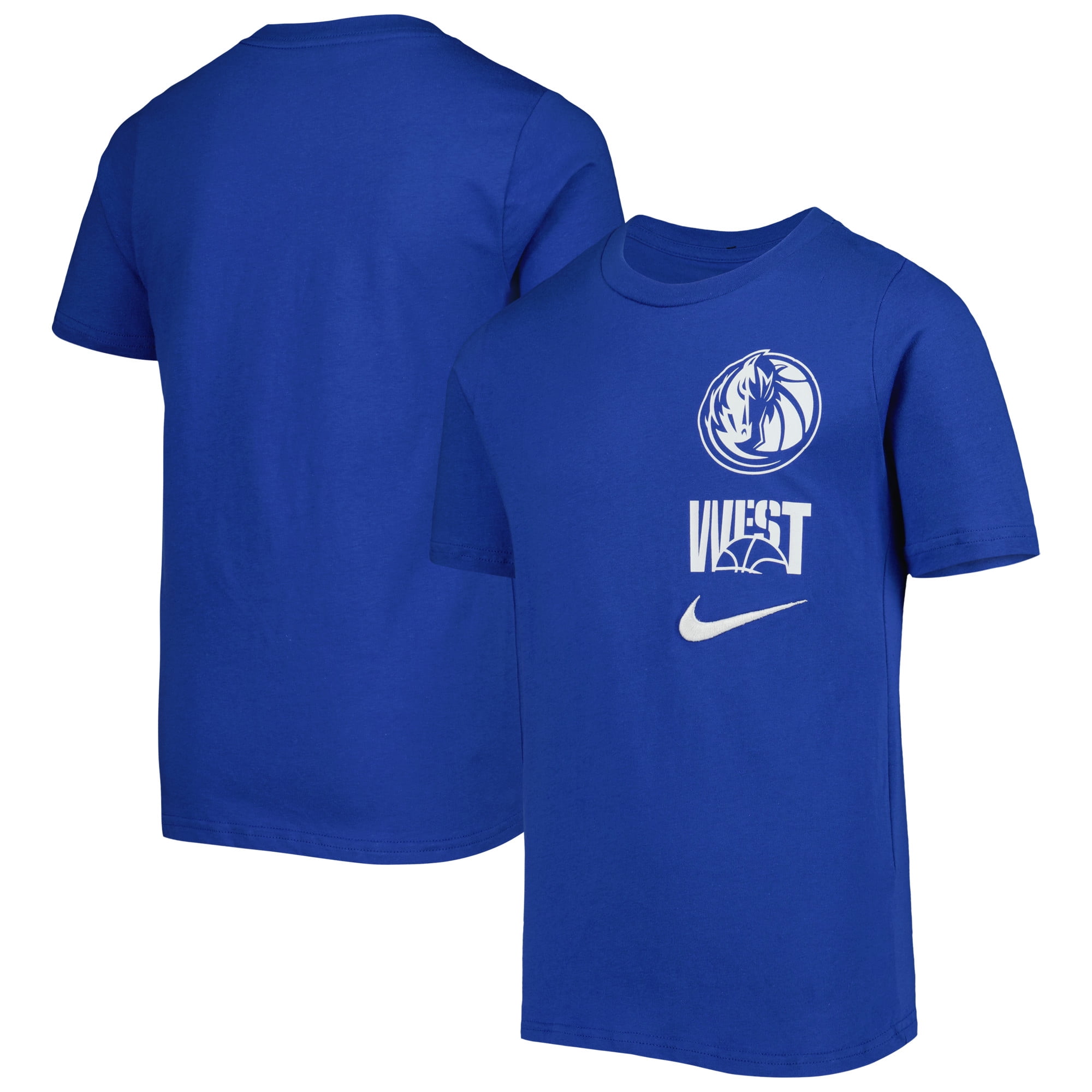 Youth Nike Royal Dallas Mavericks Vs Block Essential T-Shirt 