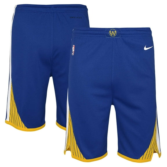 Youth Nike Royal Golden State Warriors Swingman Performance Shorts - Icon Edition