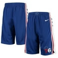thumbnail image 1 of Youth Nike Royal Philadelphia 76ers 2020/21 Swingman Shorts - Icon Edition, 1 of 5