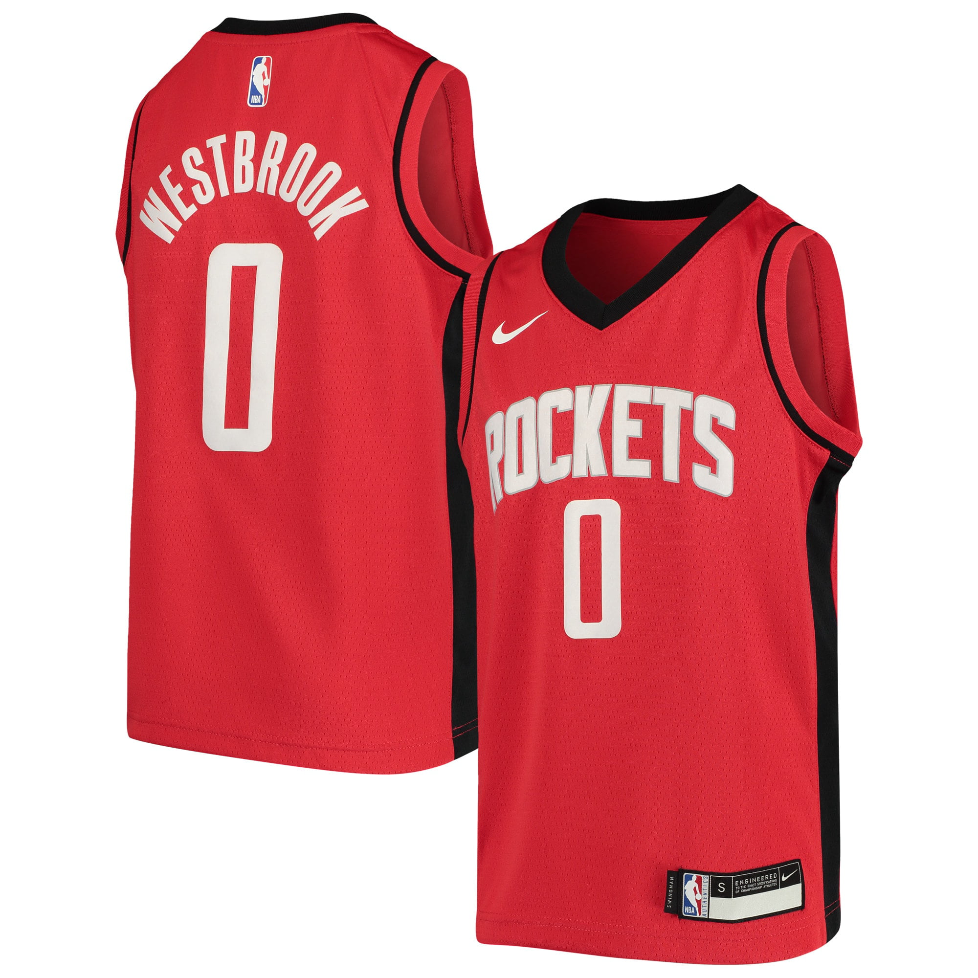 Nike, Shirts, Nike Russell Westbrook Houston Rockets Swingman Jersey  Cw3666657 Nba Red