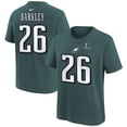 thumbnail image 1 of Youth Nike Saquon Barkley Midnight Green Philadelphia Eagles Super Bowl LIX Player Name & Number T-Shirt, 1 of 3