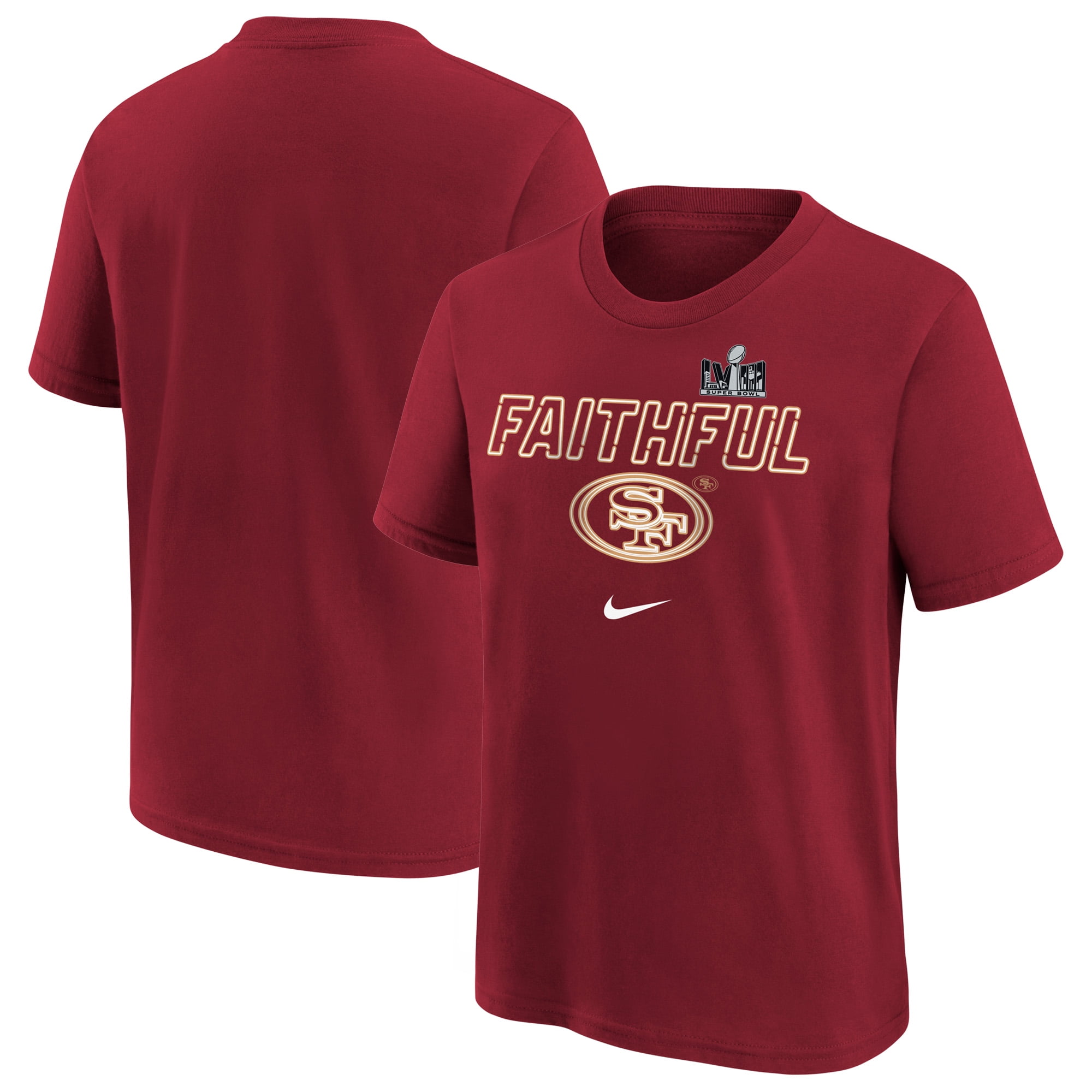 Youth Nike Scarlet San Francisco 49ers Super Bowl LVIII Local T-Shirt ...