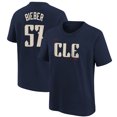 thumbnail image 1 of Youth Nike Shane Bieber Navy Cleveland Guardians 2024 City Connect Name & Number T-Shirt, 1 of 3
