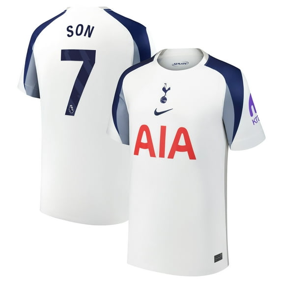 Youth Nike Son Heung-Min White Tottenham Hotspur 2025/26 Home Replica Jersey