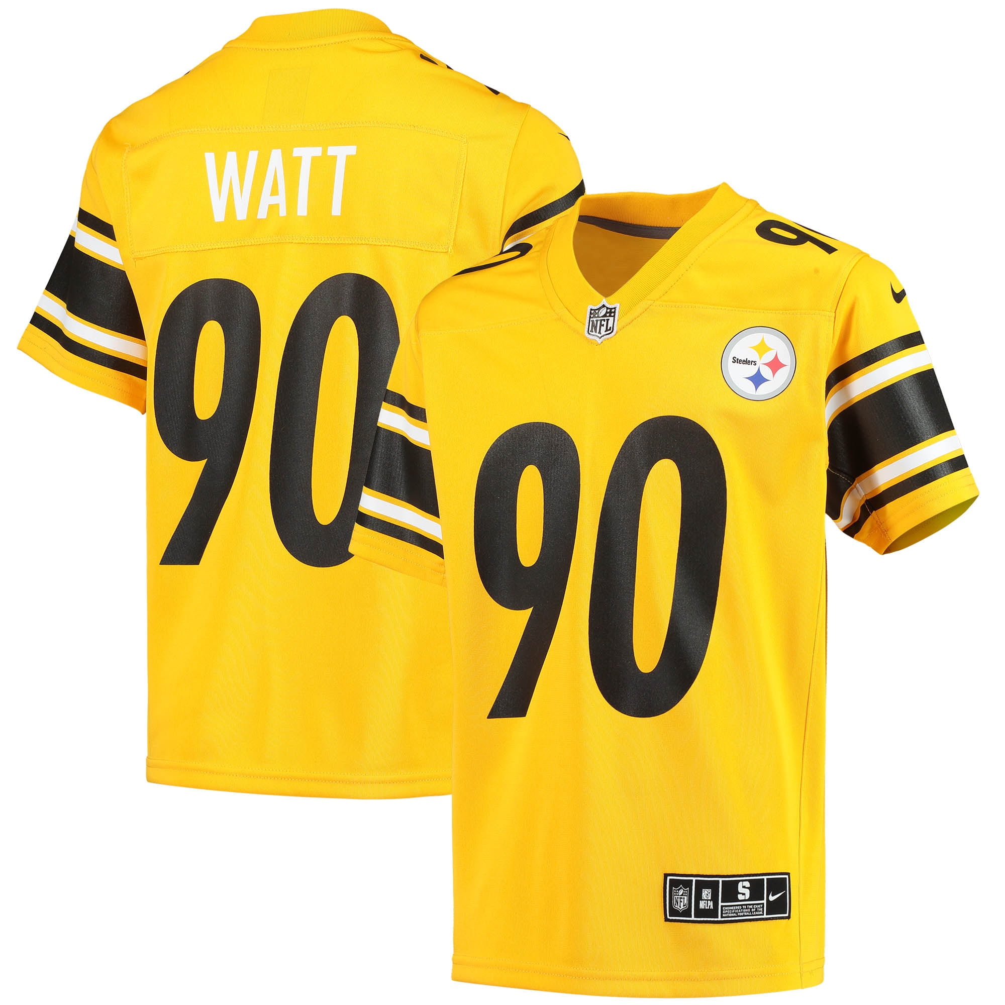 Nike Pittsburgh Steelers No90 T. J. Watt Red Women's Stitched NFL Limited AFC 2019 Pro Bowl Jersey
